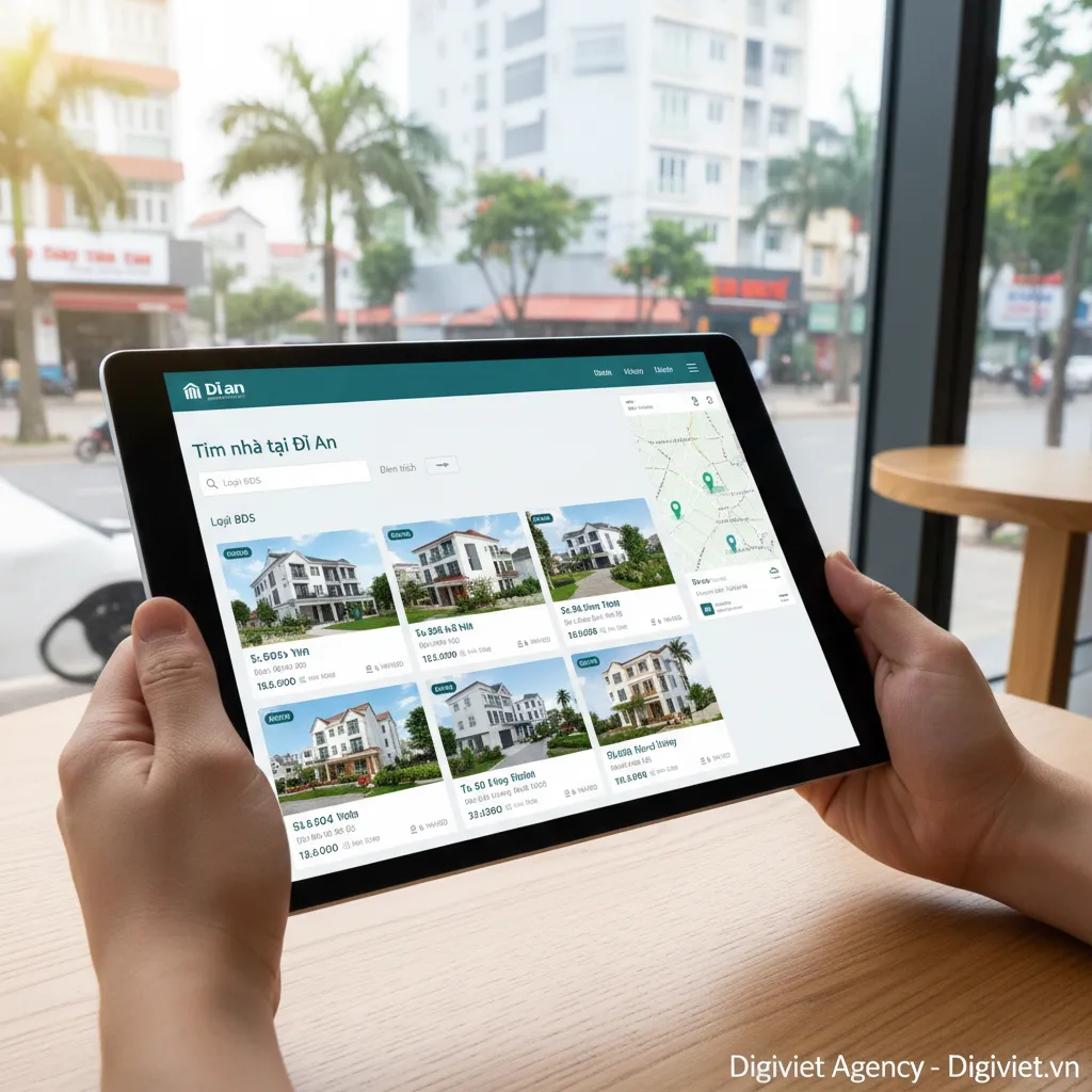 Giao diện tìm nhà