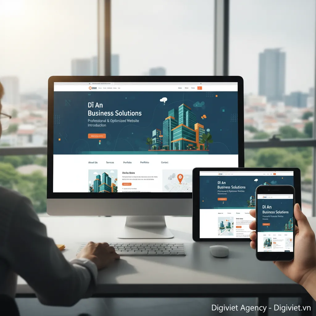 Dĩ An website doanh nghiệp